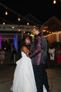 Bride and Groom dancing
